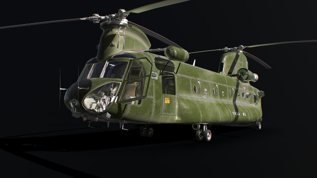 transport helicopter 3D 模型 .c4d .max .obj .3ds .fbx .stl .blend 