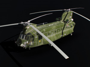 transport helicopter 3D 模型