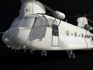 transport helicopter 3D 模型