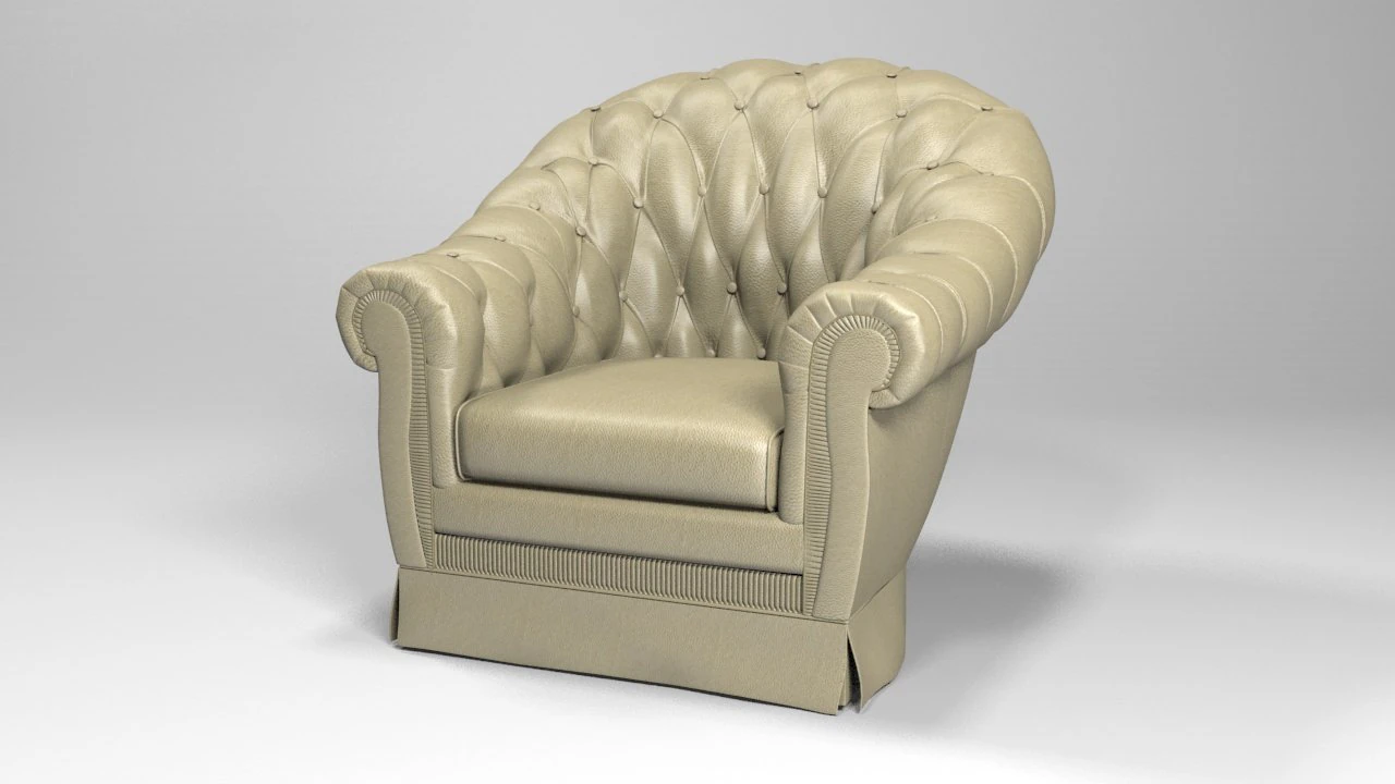 chair glasgow poltona 3D Model .c4d .max .obj .3ds .fbx .stl .blend