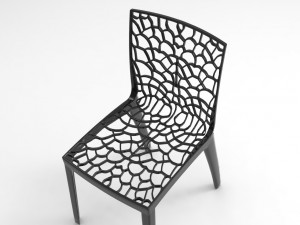 chair cadeira preta 3D Model