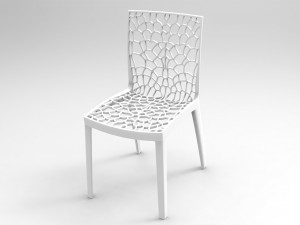 chair cadeira preta 3D Model