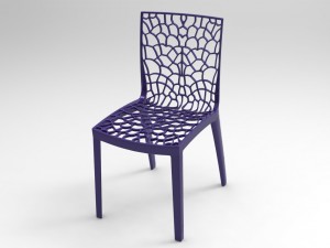 chair cadeira preta 3D Model