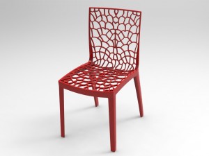 chair cadeira preta 3D Model