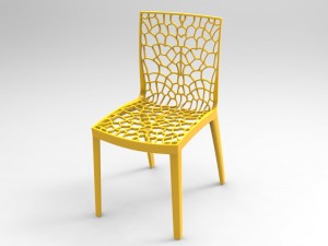 chair cadeira preta 3D Model