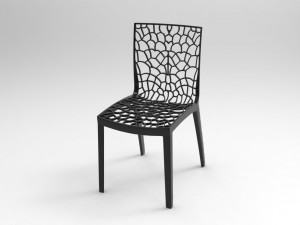chair cadeira preta 3D Model