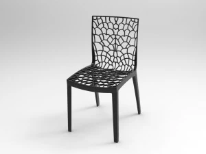 chair cadeira preta 3D Model