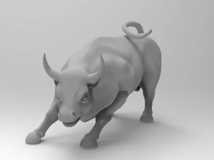 wallstreet bull statue 3D Print Model