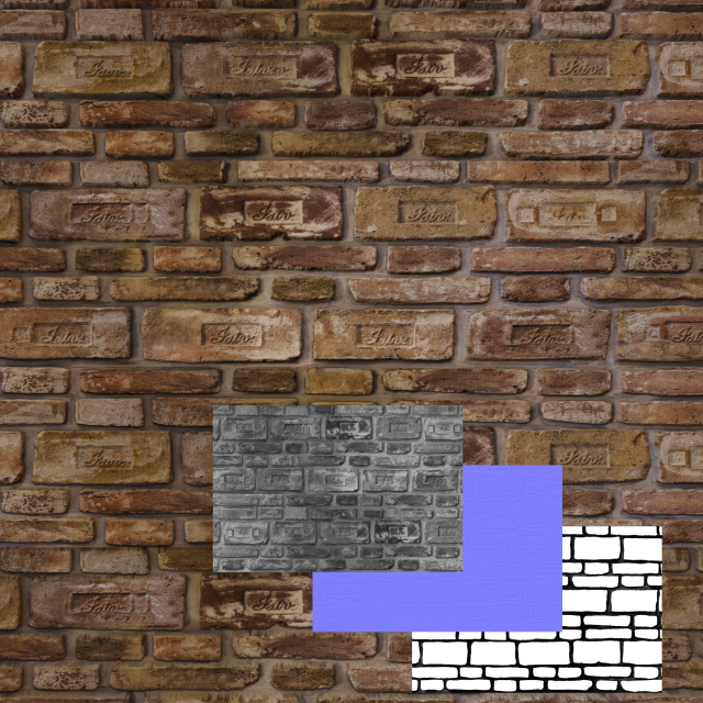 brickwallp Texturas CG .c4d .max .obj .3ds .fbx .stl .blend 