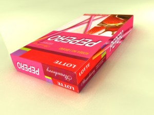 lotte pepero max 3D Model