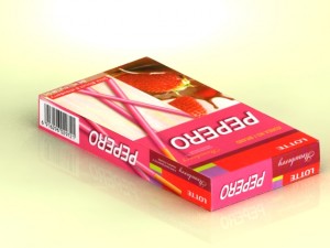 lotte pepero max Modello 3D