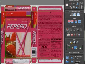 lotte pepero max Modello 3D