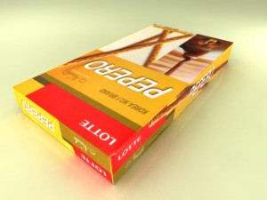 lotte pepero max Modello 3D