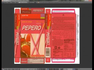 lotte pepero blender 3D Model