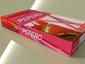 lotte pepero blender 3D Model