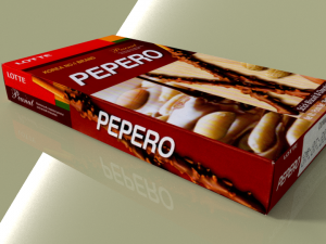 lotte pepero blender 3D Model