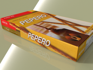 lotte pepero blender 3D Model