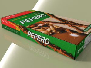 lotte pepero blender 3D Model