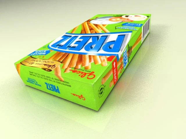 glico pretz snack sticks max 3D Model .c4d .max .obj .3ds .fbx .stl .blend 
