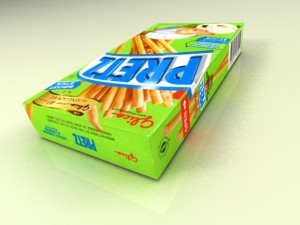 glico pretz snack sticks max 3Dモデル