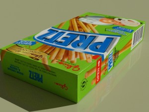glico pretz snack sticks blend 3D Model