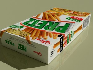 glico pretz snack sticks blend 3D Model