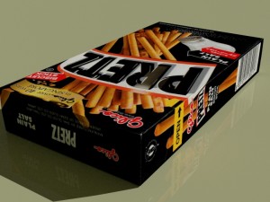 glico pretz snack sticks blend 3D Model