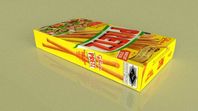 glico pretz snack sticks blend 3D Model .c4d .max .obj .3ds .fbx .stl .blend 