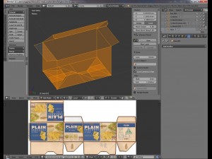 meiji cracker box blend Model 3D