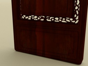 chinese art hanging wall panel blend 3D Model