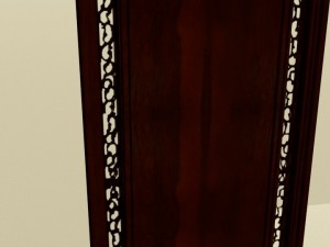 chinese art hanging wall panel blend 3D Model