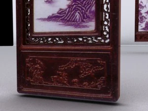 chinese art hanging wall panel max 3D Model