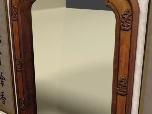 chinese door frame 2 side 1 top panels blend 3D Model