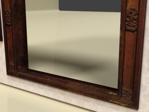 chinese door frame 2 side 1 top panels blend Model 3D