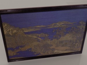 chinese tapestry and ivory artwork blend Modèle 3D