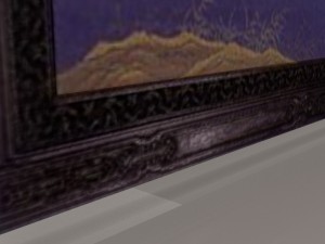 chinese tapestry and ivory artwork blend 3D Model