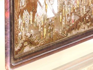 chinese tapestry and ivory artwork blend 3D Model