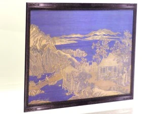 chinese tapestry and ivory artwork blend 3D Model
