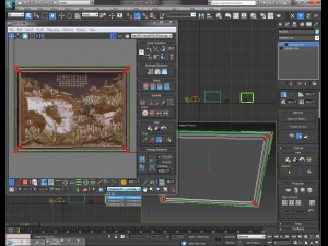 chinese tapestry and ivory artwork max Model 3D