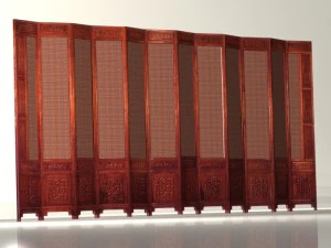 chinese folding screen max 3D Model