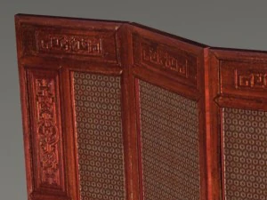 chinese folding screen max 3D Model