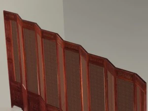 chinese folding screen max 3D Model