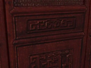 chinese folding screen blend 3D Model