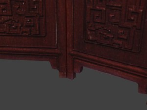 chinese folding screen blend Model 3D