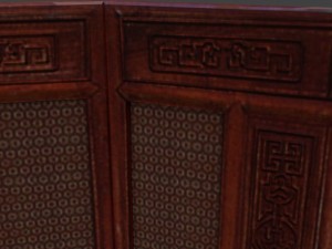 chinese folding screen blend Model 3D