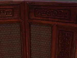 chinese folding screen blend 3D Model