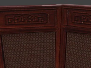 chinese folding screen blend 3D Model