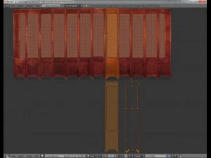chinese folding screen blend 3D Model