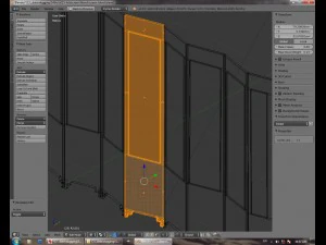 chinese folding screen blend 3D Model