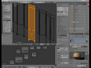 chinese folding screen blend 3D Model